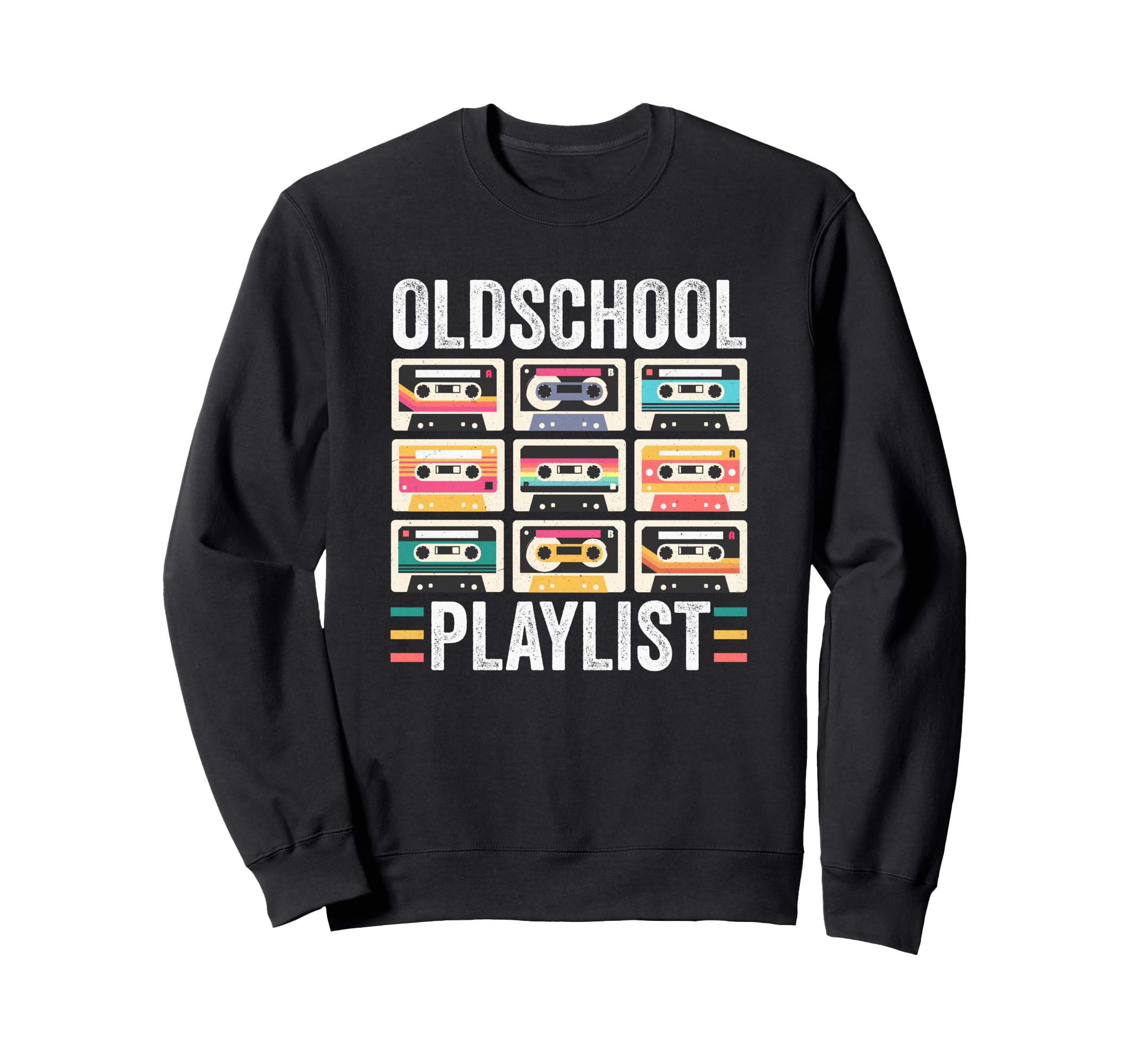 Oldschool Playlist 80S 90S Sweatshirt - Minimalist Print Men Women - T-Shirt, Sweatshirt, Hoodie