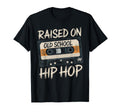 Raised Old School Hip Hop Cassette T-Shirt - Streetwear Style Unisex - T-Shirt, Sweatshirt, Hoodie