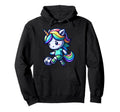 Footballer Unicorn Fans Soccer Team Hoodie - Aesthetic Graphic Unisex - T-Shirt, Sweatshirt, Hoodie
