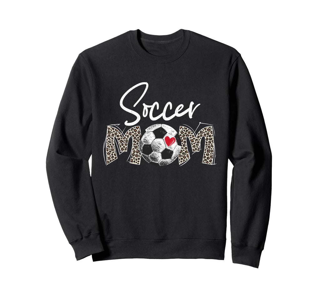Funny Soccer Mom Leopard Gifts Sweatshirt - Fun Novelty Design for Adults - T-Shirt, Sweatshirt, Hoodie