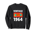 Funny 1964 Vhs Cassette Tape Sweatshirt - Fun Novelty Design Men Women - T-Shirt, Sweatshirt, Hoodie