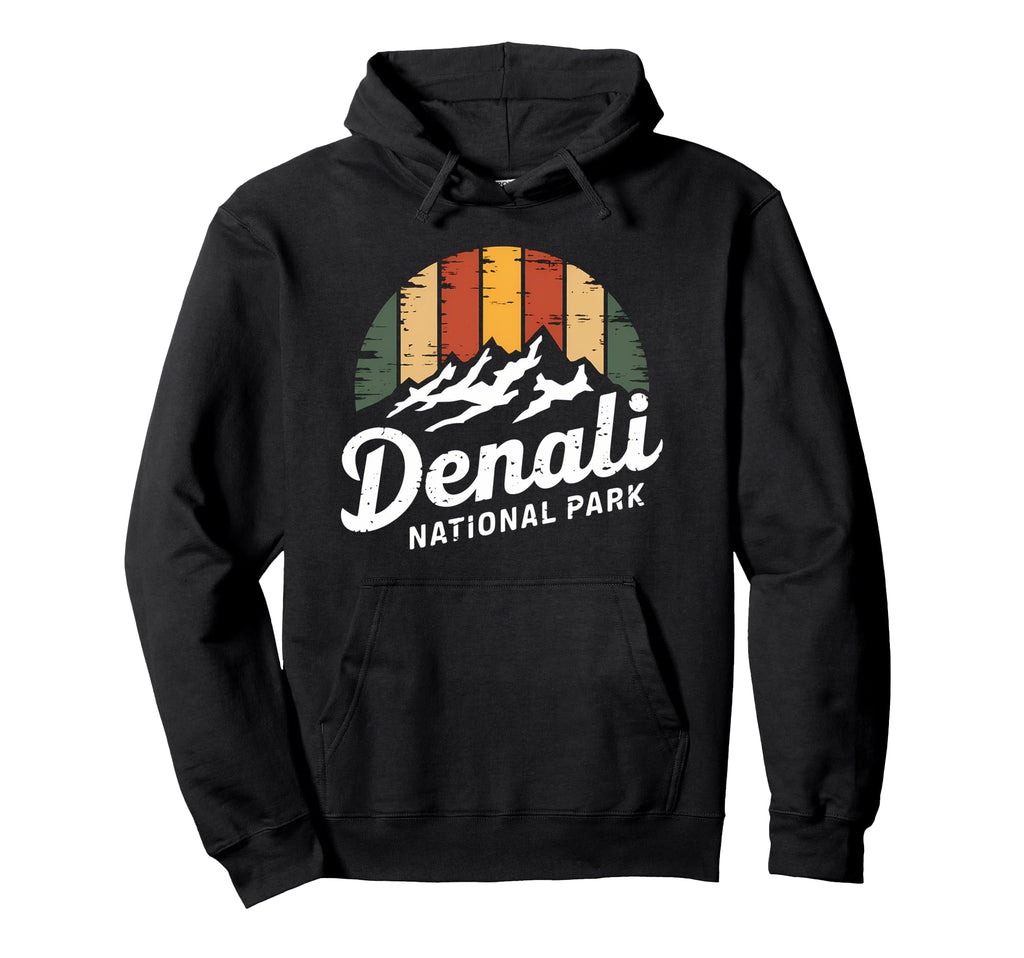 Denali Est 1917 Alaska National Park Hoodie - Trendy Graphic Men Women - T-Shirt, Sweatshirt, Hoodie