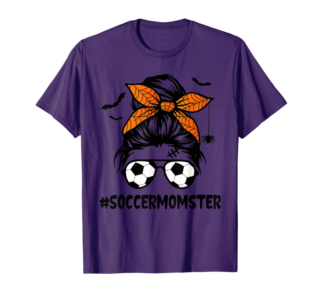 Soccer Momster Halloween Mom Messy T-Shirt - Custom Art Print for Adults - T-Shirt, Sweatshirt, Hoodie
