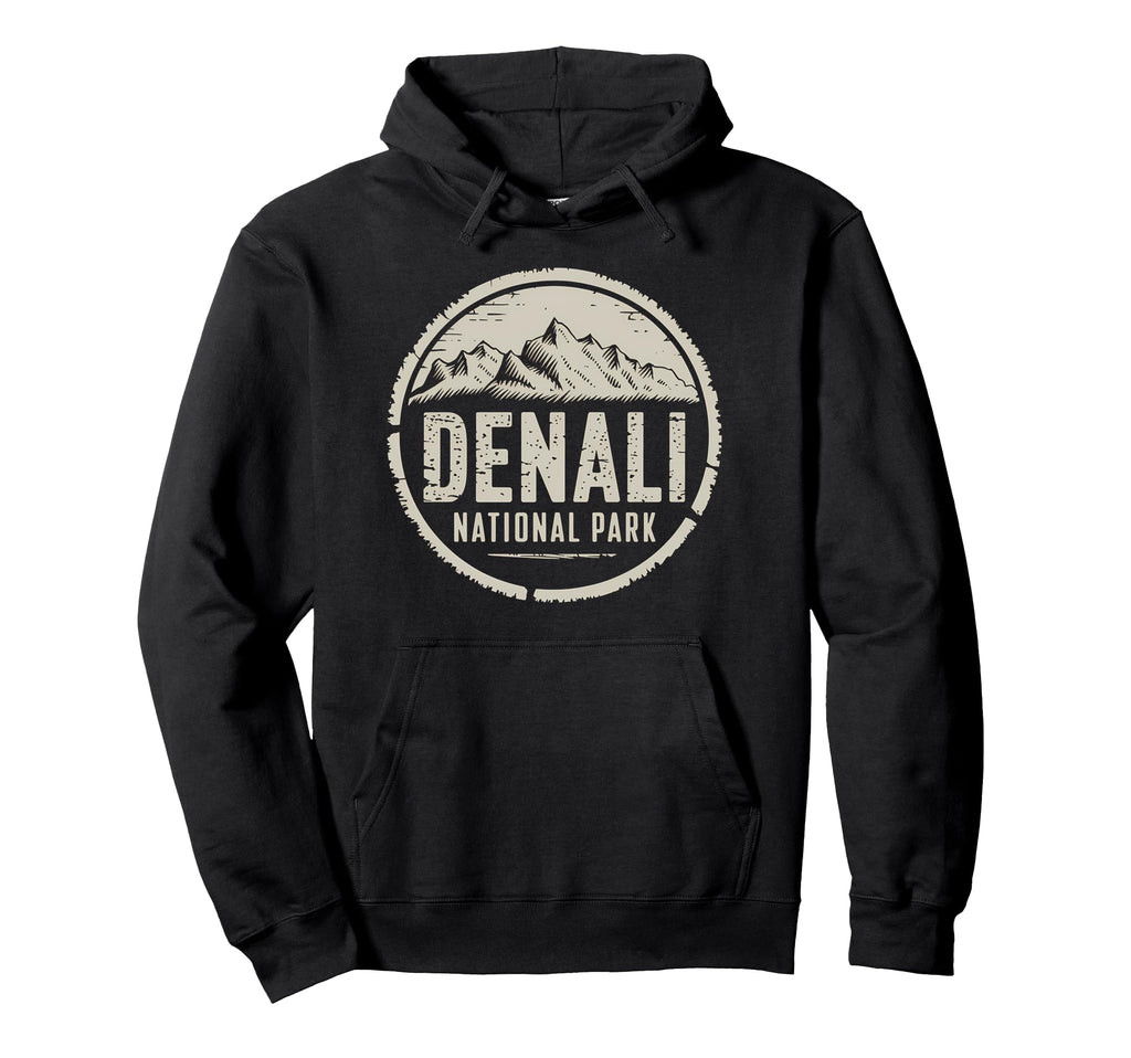 Denali Est 1917 Alaska National Park Hoodie - Trendy Graphic Men Women - T-Shirt, Sweatshirt, Hoodie