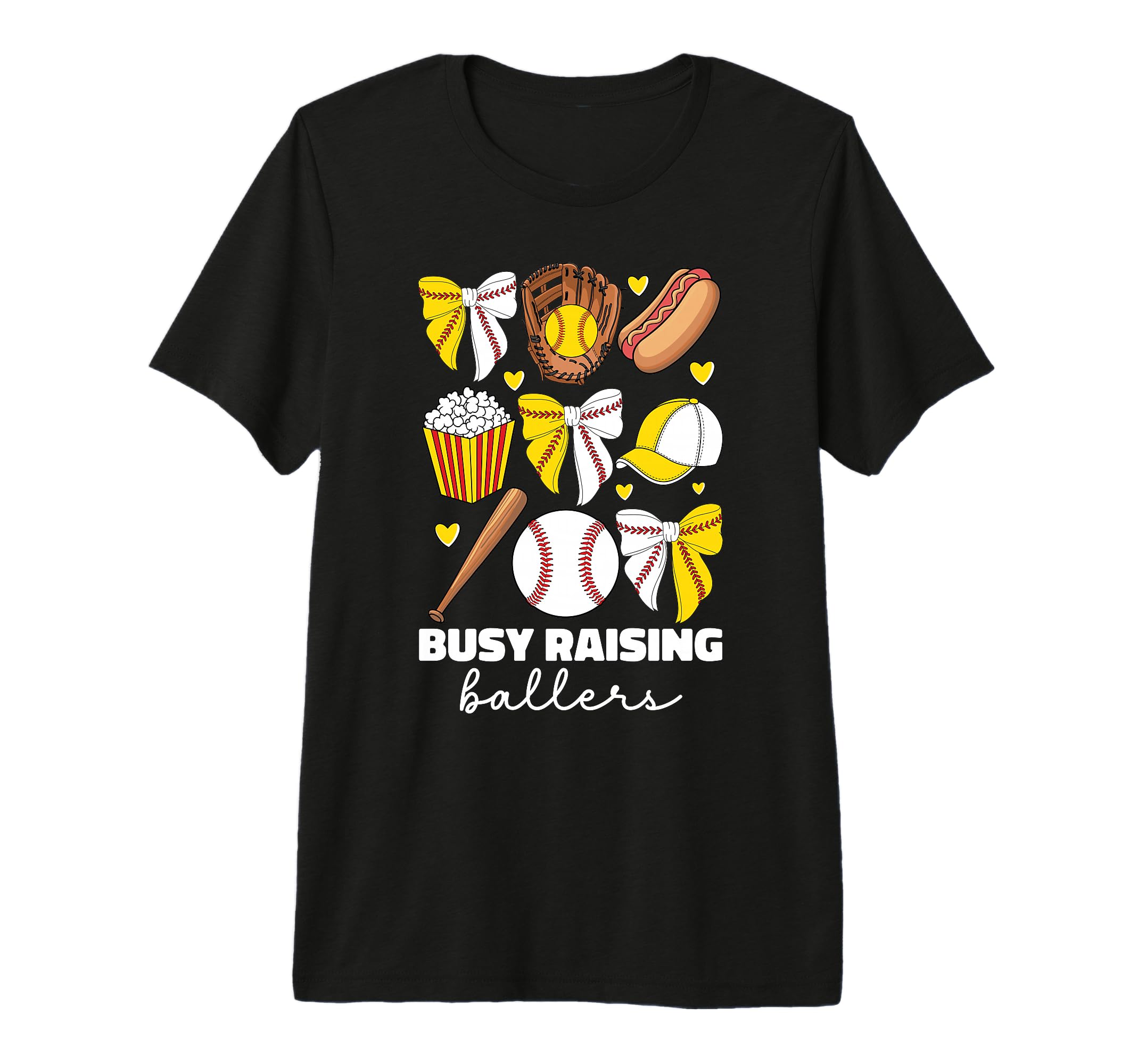 Busy Raising Ballers Baseball And T-Shirt - Aesthetic Graphic for Adults - T-Shirt, Sweatshirt, Hoodie