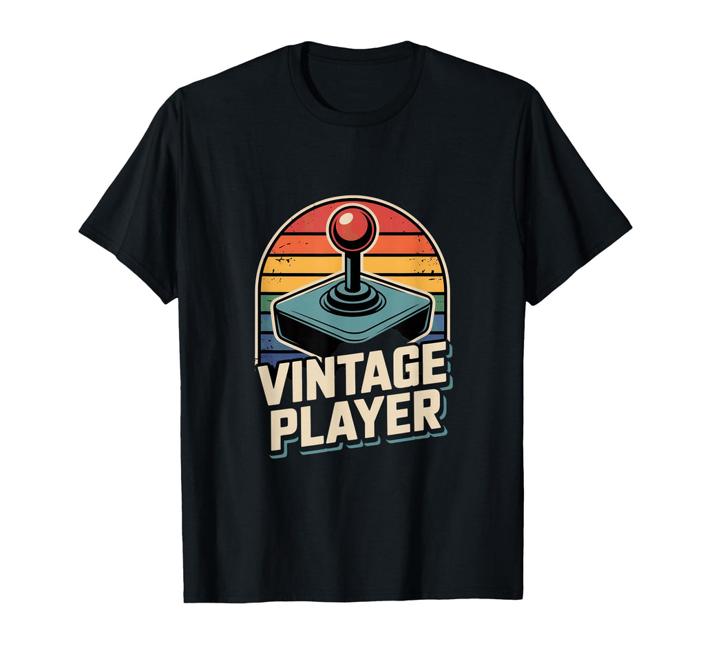 Player Arcade Joystick Old School T-Shirt - Fun Novelty Design Men Women - T-Shirt, Sweatshirt, Hoodie