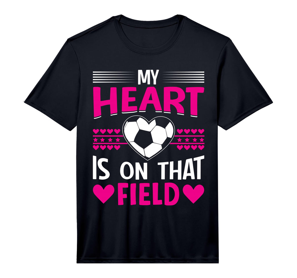 My Heart Is That Field I Soccer T-Shirt - Minimalist Print for Adults - T-Shirt, Sweatshirt, Hoodie