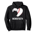Soccer Baseball T Ball Mom Both Hoodie - Fun Novelty Design Unisex - T-Shirt, Sweatshirt, Hoodie
