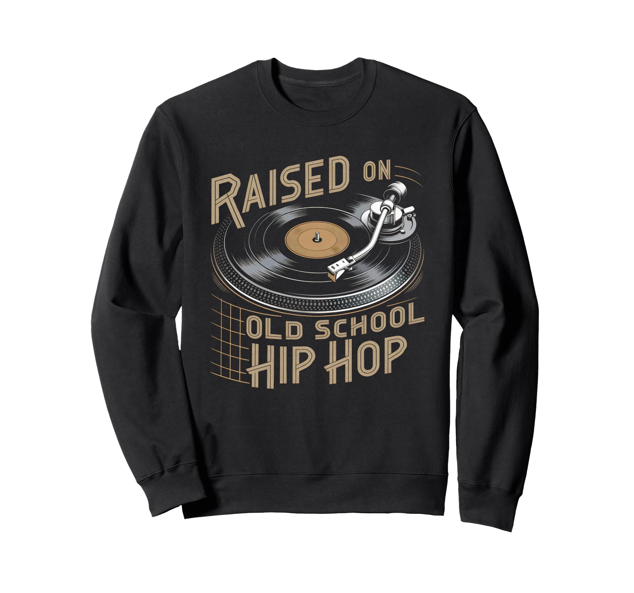 Raised Old School Hip Hop Cassette Sweatshirt - Unique Graphic for Adults - T-Shirt, Sweatshirt, Hoodie