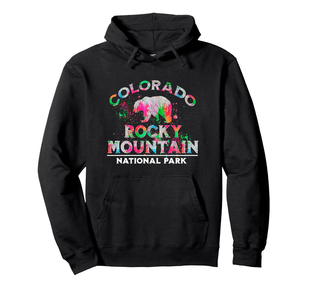 Rocky Mountain National Park Colorado Bear Hoodie - Graphic Print Unisex - T-Shirt, Sweatshirt, Hoodie