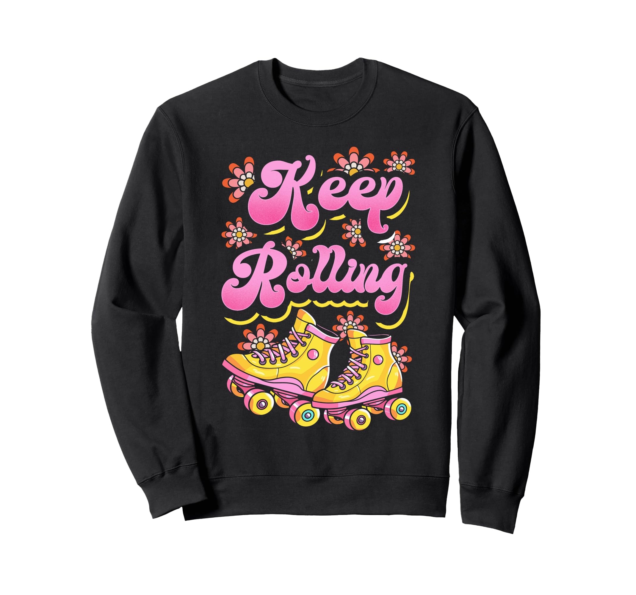Roller Skating Skate 1970S Keep Sweatshirt - Minimalist Print Men Women - T-Shirt, Sweatshirt, Hoodie