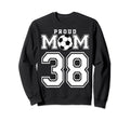 Number 38 Custom Proud Soccer Futbol Sweatshirt - Trendy Graphic Men Women - T-Shirt, Sweatshirt, Hoodie