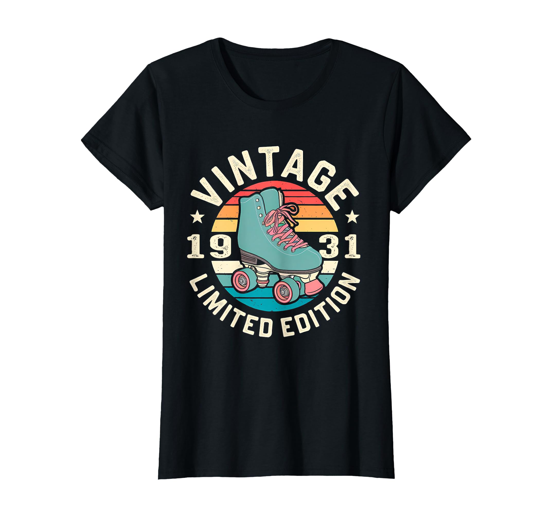 1931 Sunset Roller Skate Birthday T-Shirt - Streetwear Style Men Women - T-Shirt, Sweatshirt, Hoodie