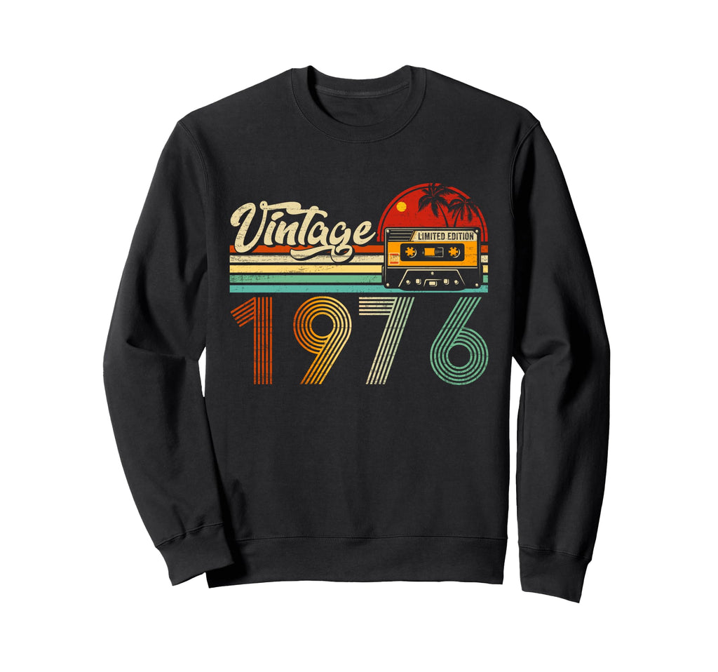 50 Year Old 1976 Cassette Tape 50Th Sweatshirt - Unique Graphic for Adults - T-Shirt, Sweatshirt, Hoodie