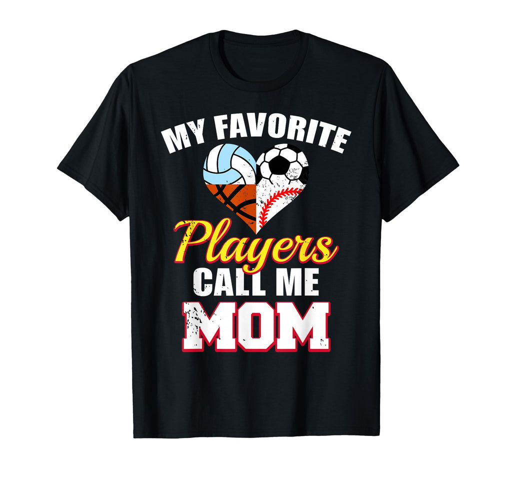 My Favorite Player Mom Soccer Baseball T-Shirt - Aesthetic Graphic Unisex - T-Shirt, Sweatshirt, Hoodie