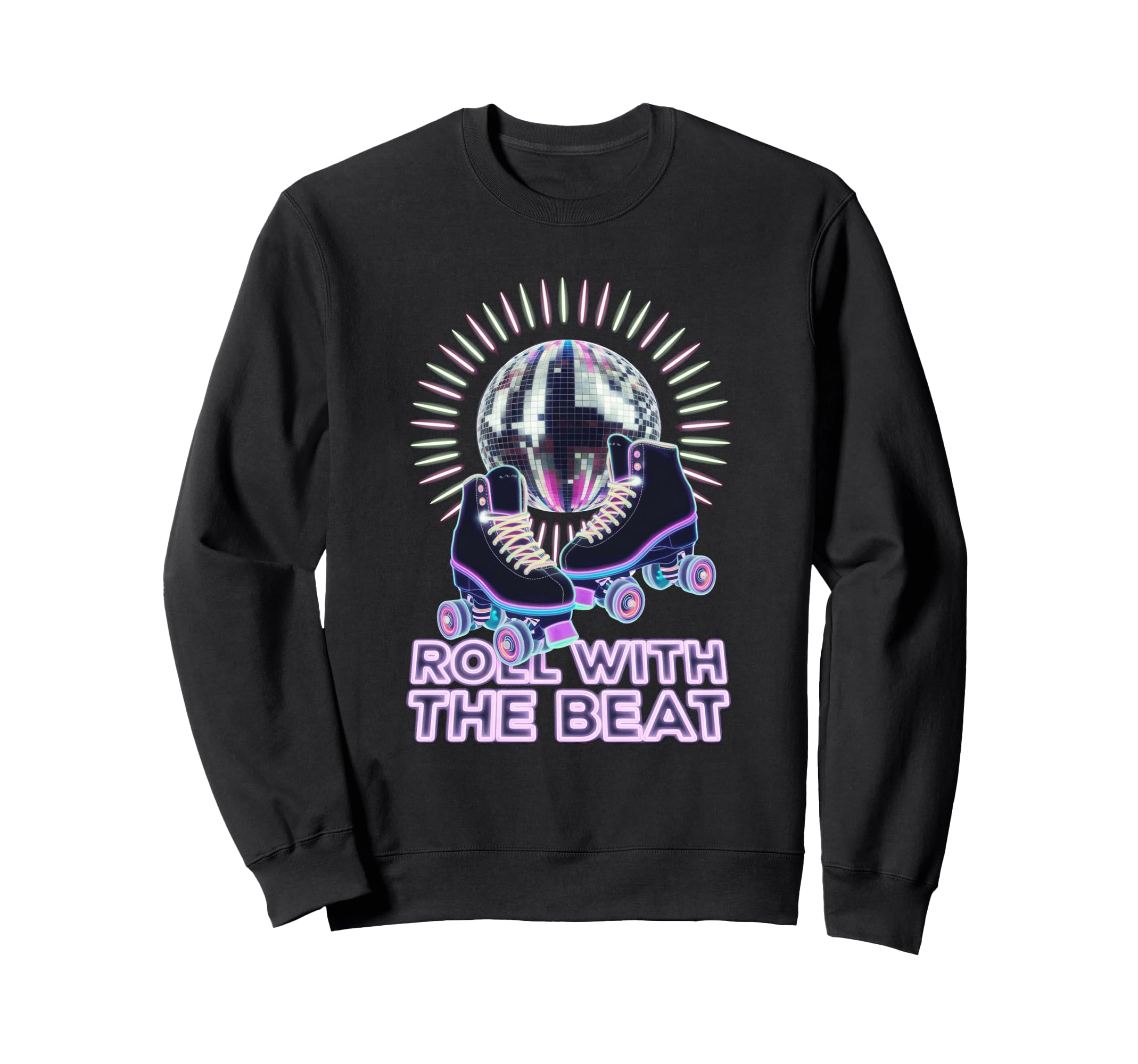 Rollerskates Funny 80S Roller Disco Sweatshirt - Fun Novelty Design Unisex - T-Shirt, Sweatshirt, Hoodie