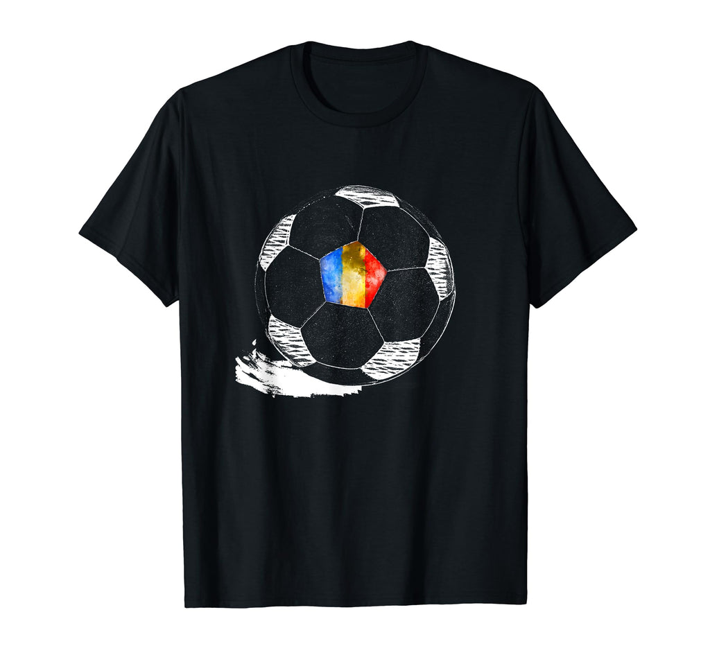 Soccer Romania Flag Romanians T-Shirt - Casual Everyday Wear for Adults - T-Shirt, Sweatshirt, Hoodie