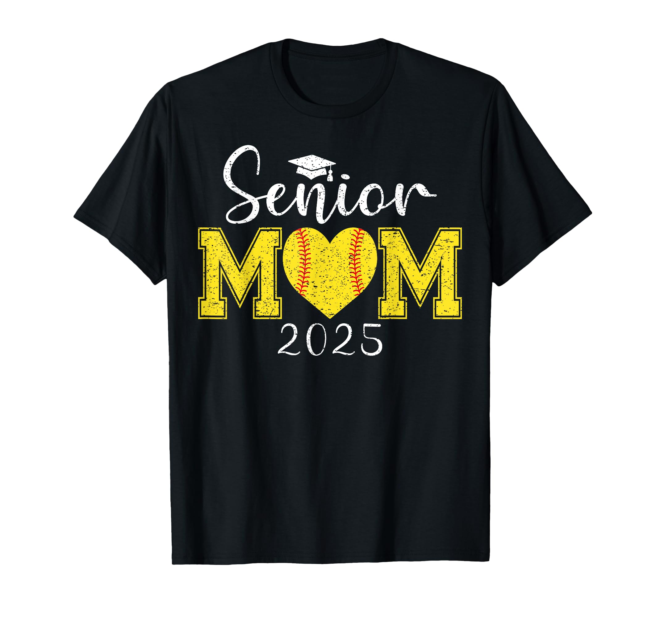 Senior Mom Softball 2025 Class 2025 T-Shirt - Trendy Graphic for Adults - T-Shirt, Sweatshirt, Hoodie