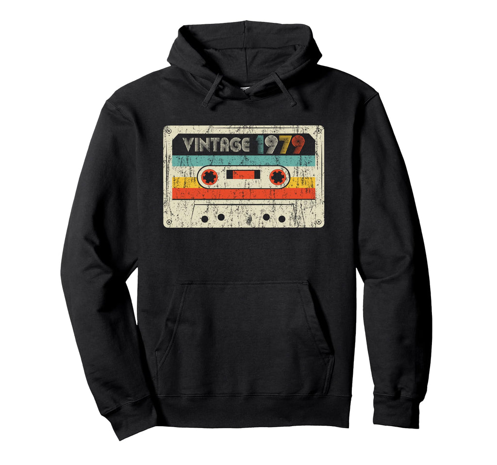 1979 Birthday 1979 Cassette Tape Hoodie - Custom Art Print Men Women - T-Shirt, Sweatshirt, Hoodie