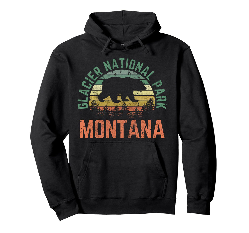 Glacier National Park Montana Usa Sweatshirt - Minimalist Print Men Women - T-Shirt, Sweatshirt, Hoodie