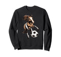 Funny Horse Soccer Player Sweatshirt - Casual Everyday Wear Men Women - T-Shirt, Sweatshirt, Hoodie