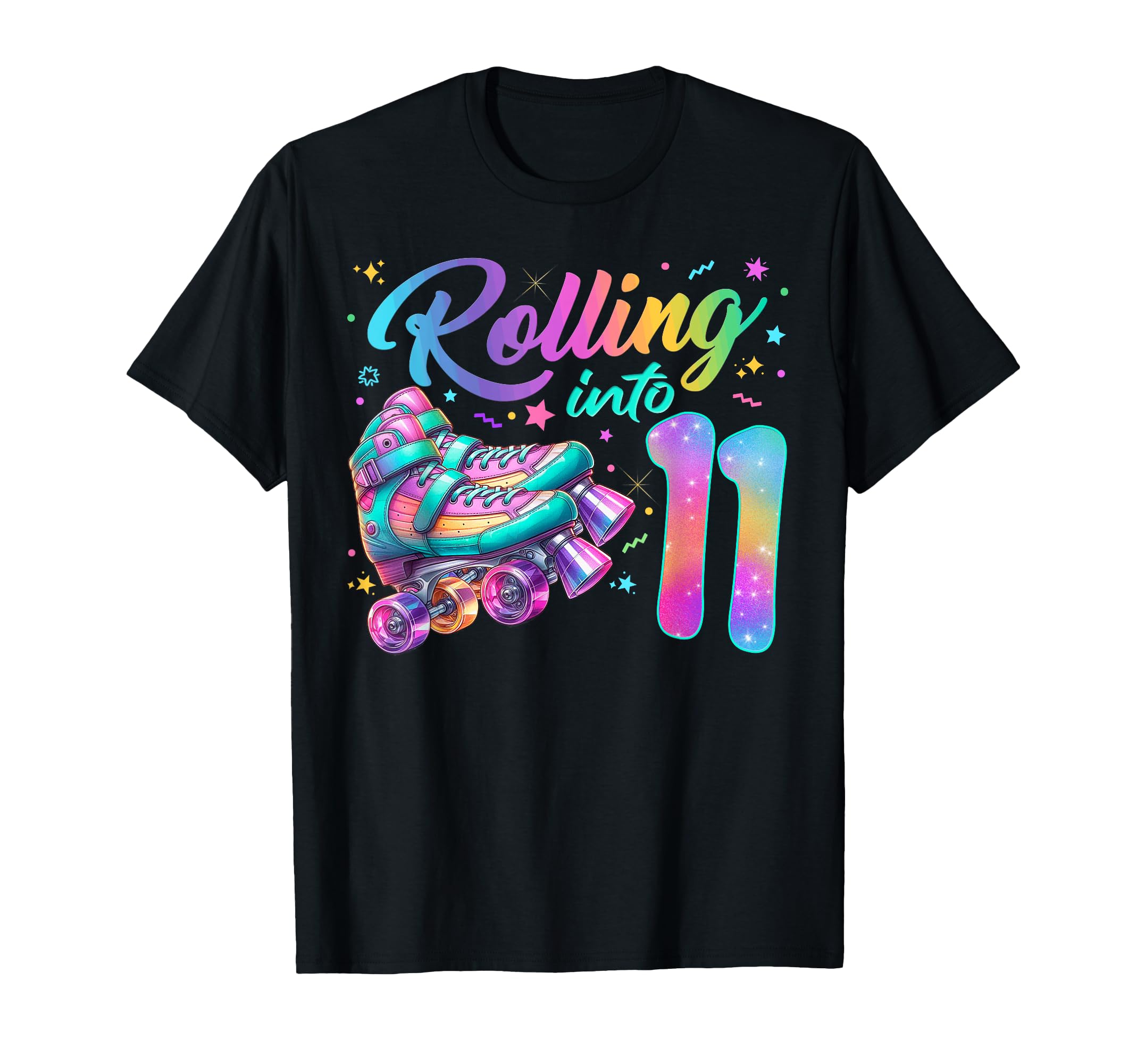 Roller Skates Birthday Skating Party T-Shirt - Custom Art Print Unisex - T-Shirt, Sweatshirt, Hoodie