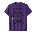 I Live Red Card Life Soccer Distressed T-Shirt - Graphic Print Men Women - T-Shirt, Sweatshirt, Hoodie