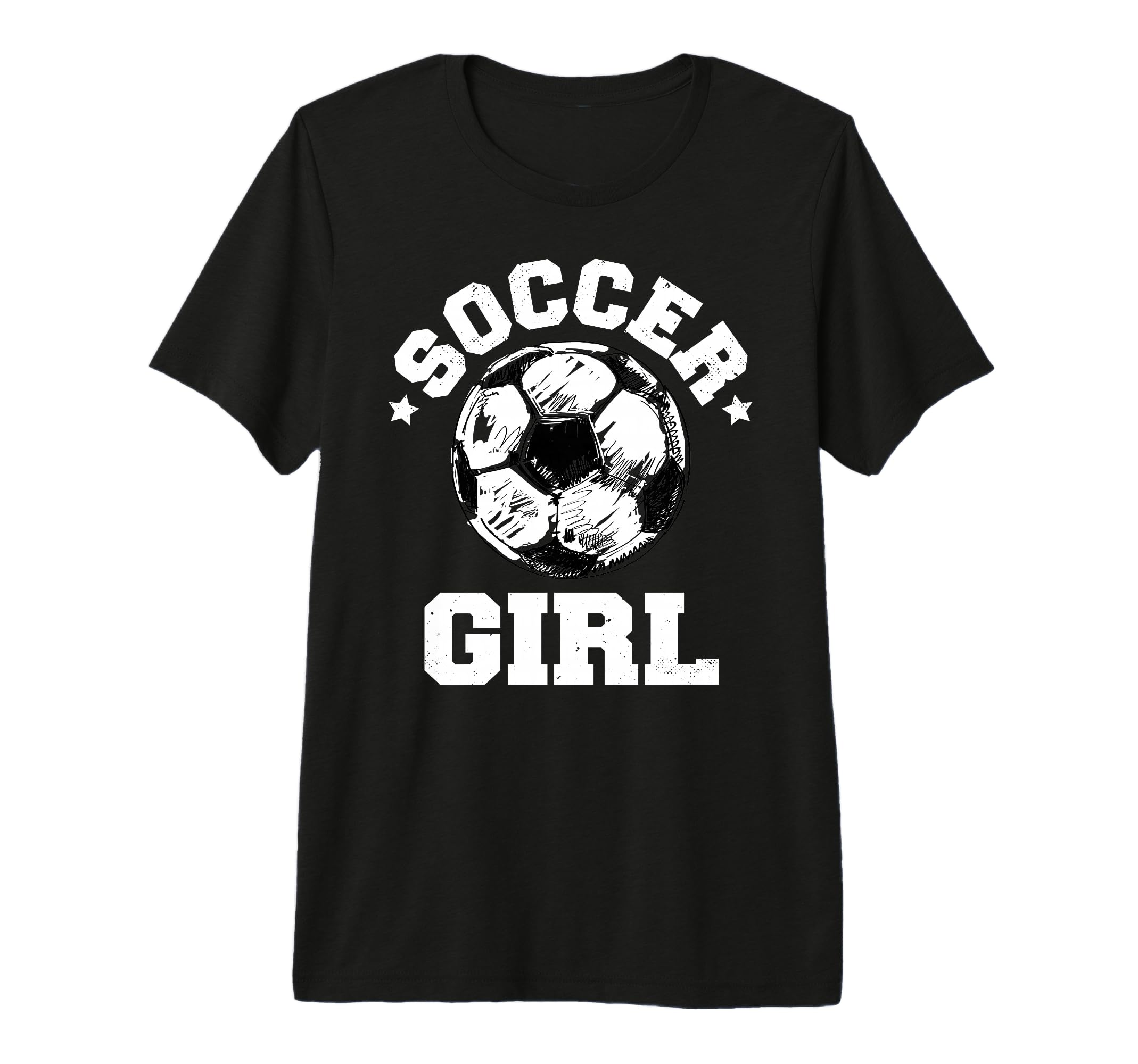 Soccer Funny Soccer Ball Distressed T-Shirt - Minimalist Print for Adults - T-Shirt, Sweatshirt, Hoodie