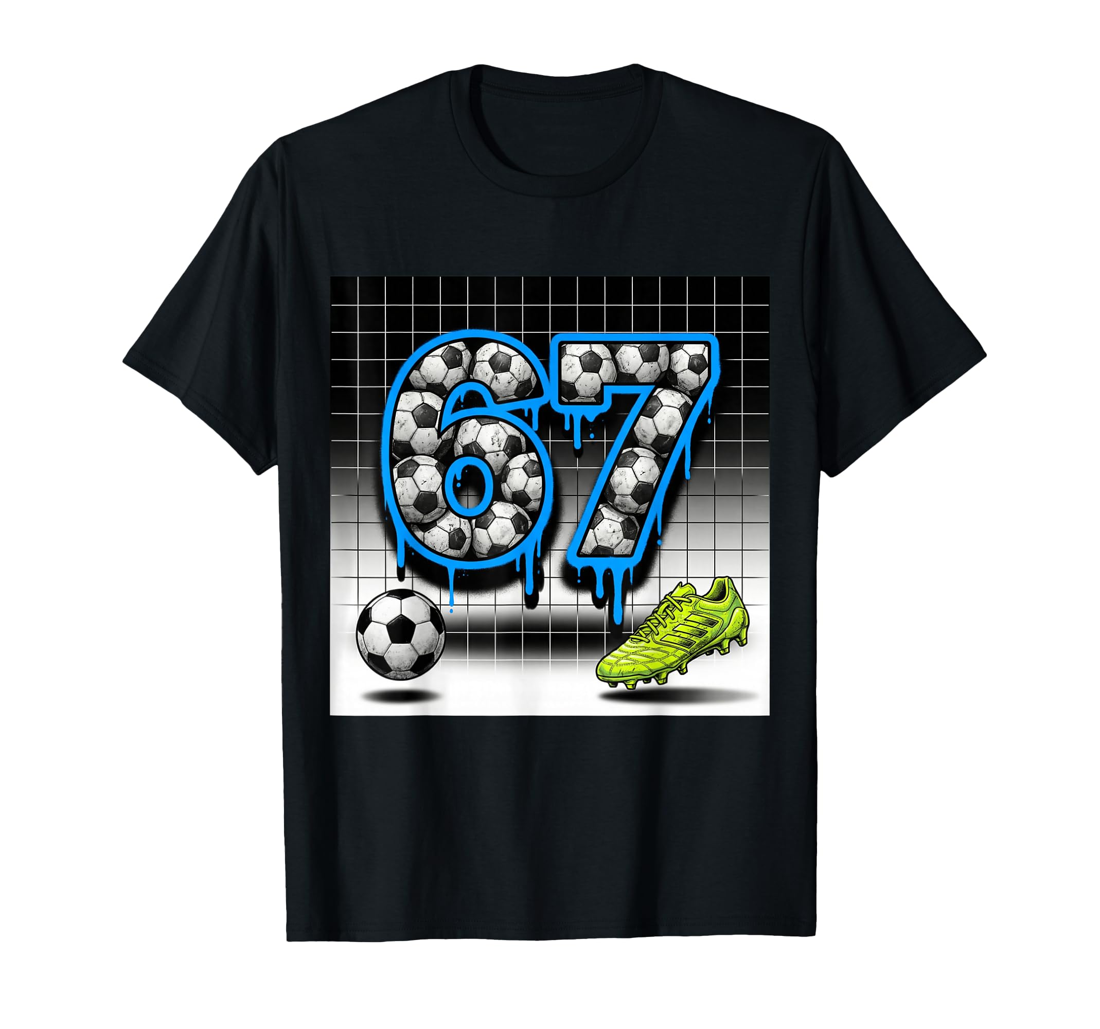 67 Soccer Ball Goalie Net Gloves Players T-Shirt - Novelty Apparel Unisex - T-Shirt, Sweatshirt, Hoodie