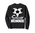 Soccer Nonnie Heart Funny Sweatshirt - Custom Art Print for Adults - T-Shirt, Sweatshirt, Hoodie