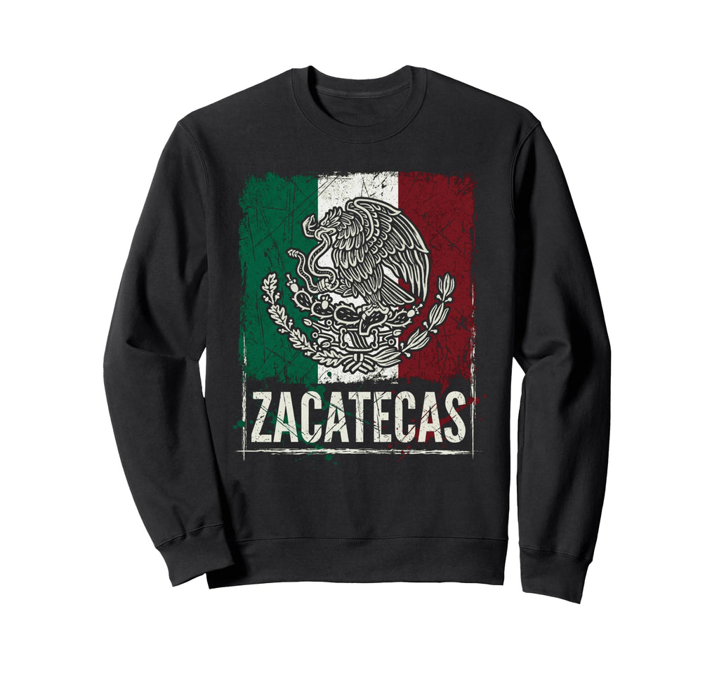 Zacatecas Mexico Flag Sweatshirt - Casual Everyday Wear for Adults - T-Shirt, Sweatshirt, Hoodie