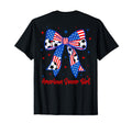 Coquette Bow American Flag Soccer 4Th T-Shirt - Streetwear Style Men Women - T-Shirt, Sweatshirt, Hoodie