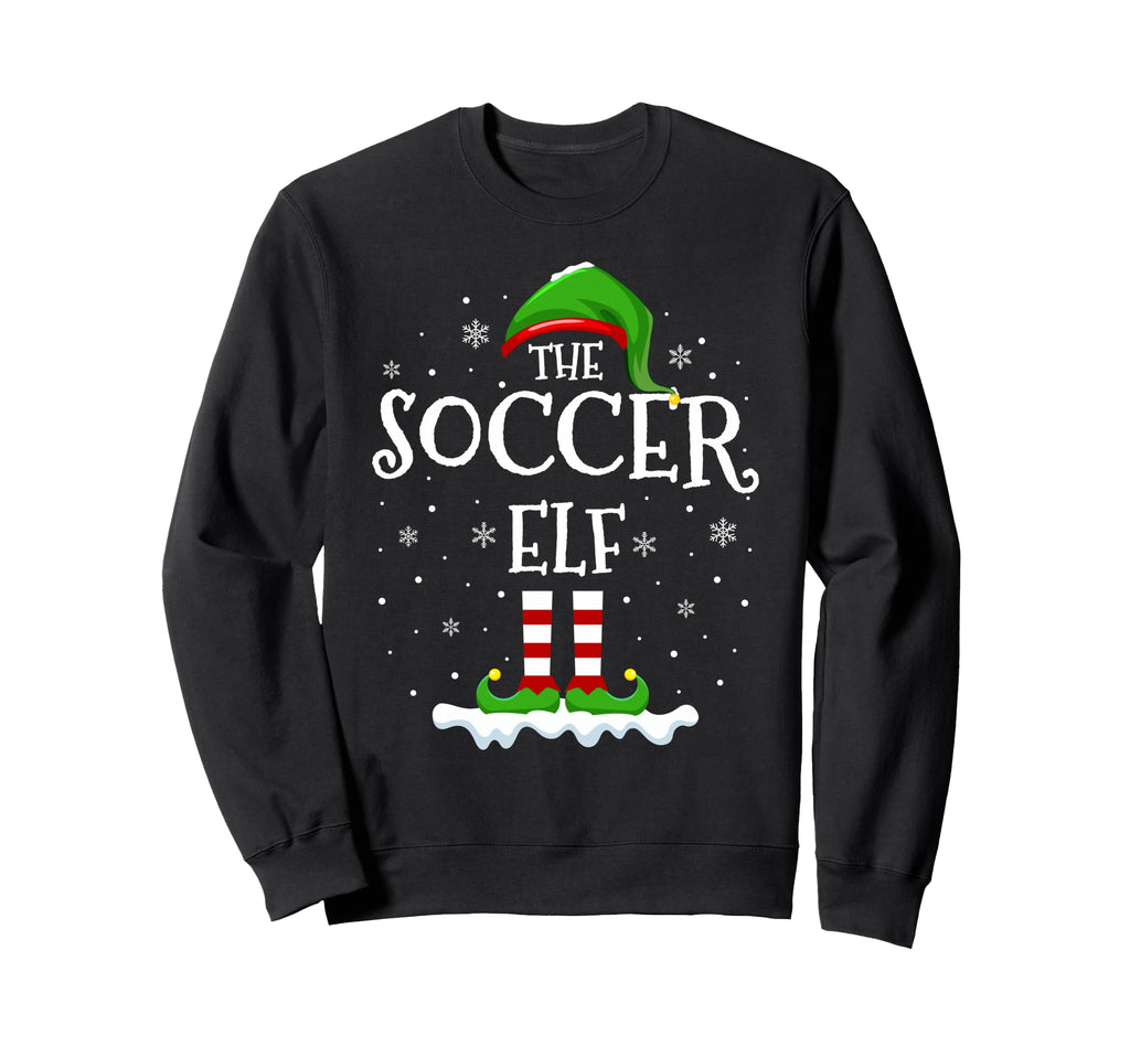 Soccer Elf Squad Family Matching Sweatshirt - Unique Graphic for Adults - T-Shirt, Sweatshirt, Hoodie