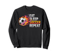 Eat Sleep Soccer Repet Goalie Player Sweatshirt - Graphic Print Men Women - T-Shirt, Sweatshirt, Hoodie