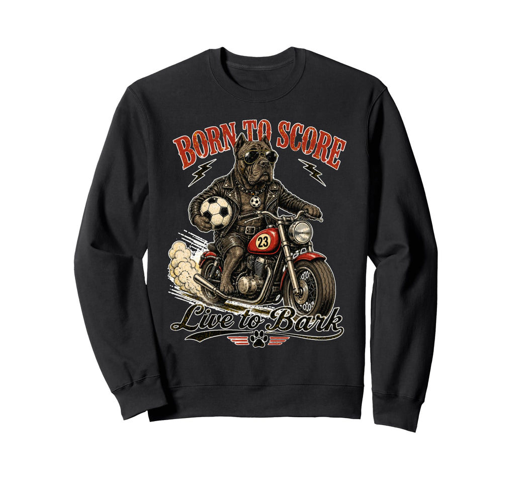Cane Corso Motorbike Love Footbal Sweatshirt - Streetwear Style Unisex - T-Shirt, Sweatshirt, Hoodie