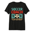 Soccer Coach Dad Tri Blend T-Shirt - Minimalist Print for Adults - T-Shirt, Sweatshirt, Hoodie