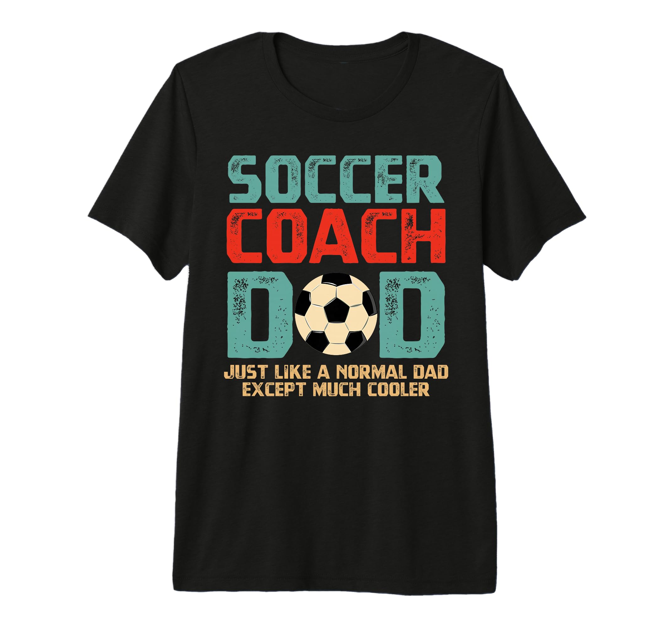 Soccer Coach Dad Tri Blend T-Shirt - Minimalist Print for Adults - T-Shirt, Sweatshirt, Hoodie