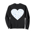 Soccer Love Heart Sweatshirt - Unique Graphic Unisex - T-Shirt, Sweatshirt, Hoodie