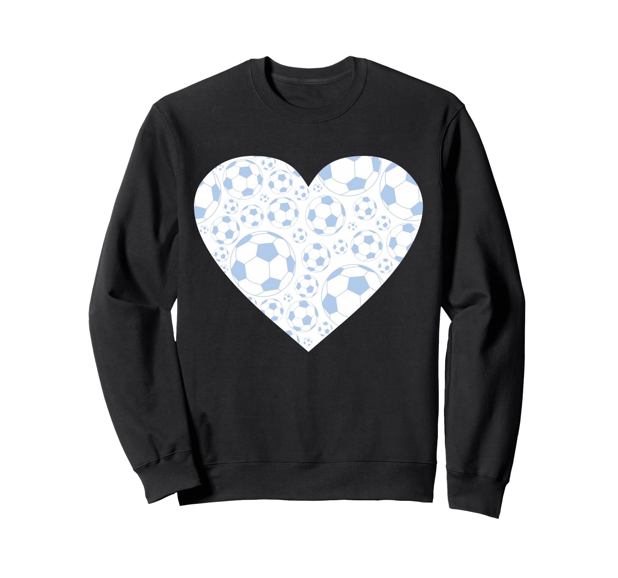 Soccer Love Heart Sweatshirt - Unique Graphic Unisex - T-Shirt, Sweatshirt, Hoodie