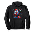 Soccer Ball Dabbing Usa Flag 250 Hoodie - Fun Novelty Design for Adults - T-Shirt, Sweatshirt, Hoodie