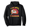 Kawaii I Love Music And Anime Otaku Hoodie - Streetwear Style Men Women - T-Shirt, Sweatshirt, Hoodie