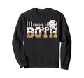 Mama Both Baseball Soccer Mom Soccer Sweatshirt - Minimalist Print Unisex - T-Shirt, Sweatshirt, Hoodie