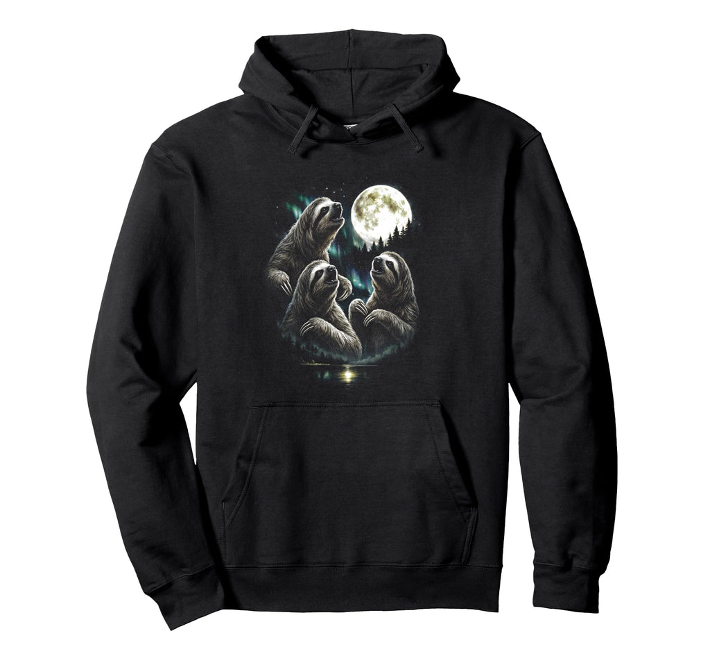 Howling 3 Sloth Moon Funny 80S 90S Hoodie - Unique Graphic Men Women - T-Shirt, Sweatshirt, Hoodie
