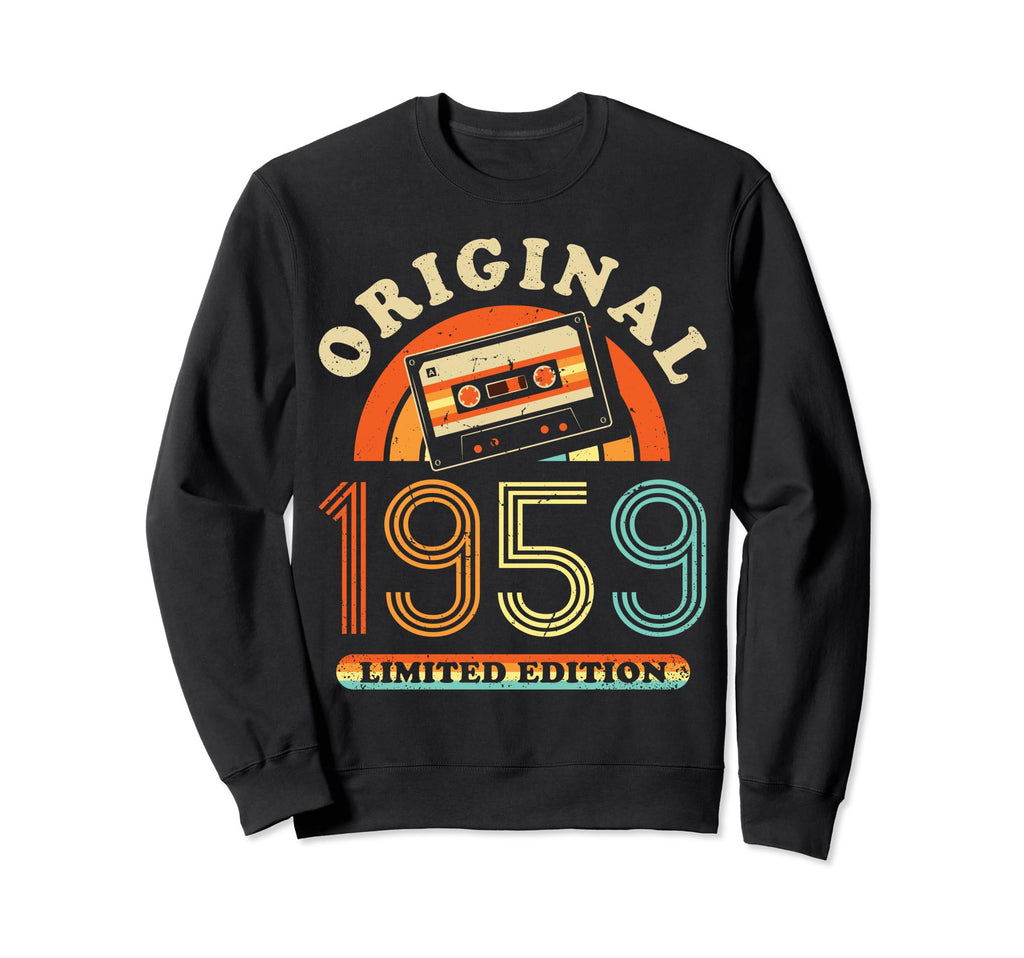 1959 Cassette Tape 65Th Birthday Sweatshirt - Aesthetic Graphic Unisex - T-Shirt, Sweatshirt, Hoodie