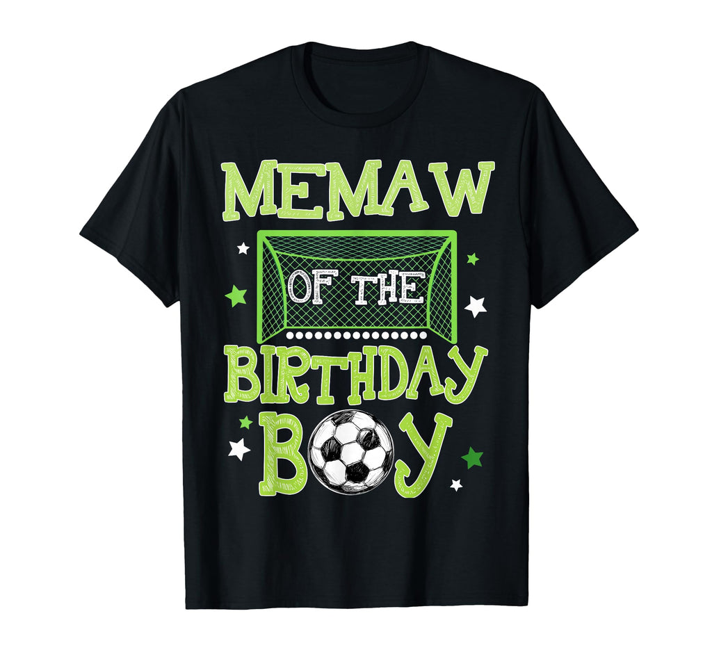 Memaw Birthday Soccer Family Matching T-Shirt - Minimalist Print Unisex - T-Shirt, Sweatshirt, Hoodie