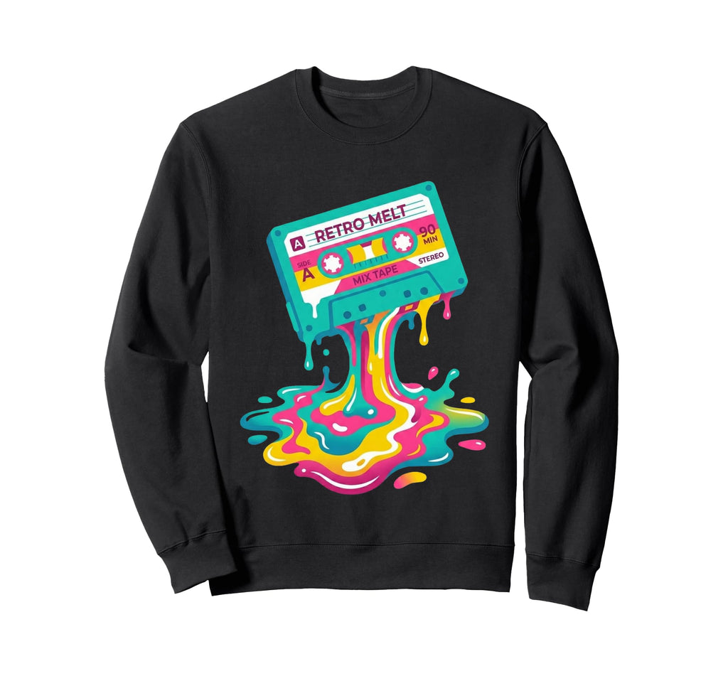 Its Aesthetic Melting Cassette Tape Sweatshirt - Graphic Print Unisex - T-Shirt, Sweatshirt, Hoodie