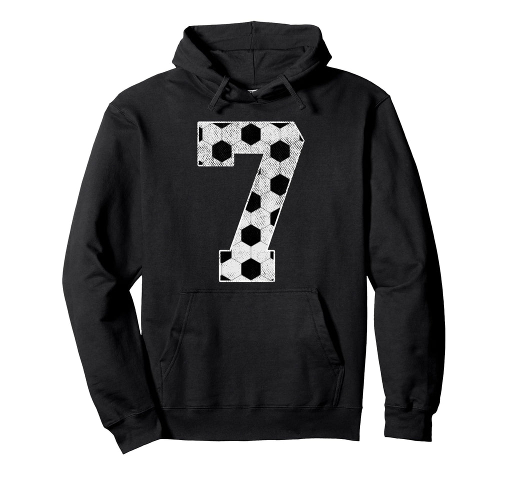 7Th Birthday Party 7 Year Old Soccer Bday Hoodie - Minimalist Print Unisex - T-Shirt, Sweatshirt, Hoodie