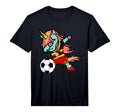Unicorn Dab Uganda Soccer Jersey Ugandan T-Shirt - Unique Graphic Unisex - T-Shirt, Sweatshirt, Hoodie