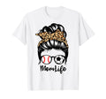 Mom Life Messy Bun Hair Funny Soccer T-Shirt - Streetwear Style Men Women - T-Shirt, Sweatshirt, Hoodie