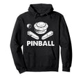 Pinball Funny Pinballer Machine Flipping Hoodie - Graphic Print for Adults - T-Shirt, Sweatshirt, Hoodie